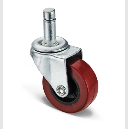 Silent swivel rubber casters