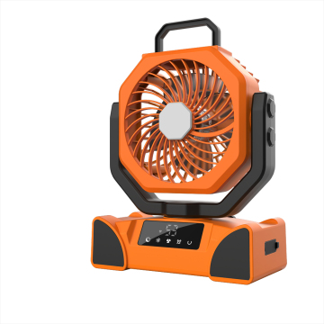 20000mAh Portable Rechargeable Fan with LED Light and Power Bank for Camping and Outdoors