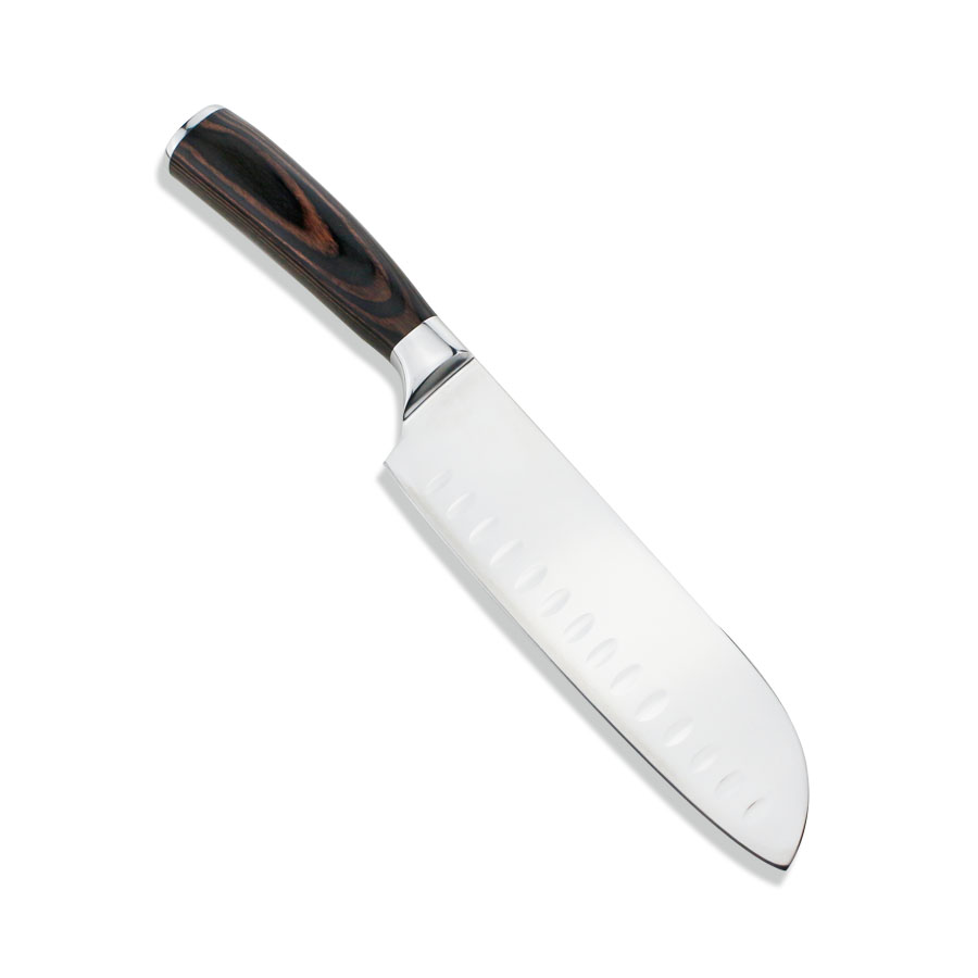 Coltello da cucina in acciaio inossidabile 3CR13 con manico in legno