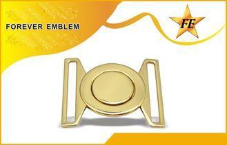 Two-Pieces Zinc Alloy Metal Belt Buckles Two-Tone Plating F