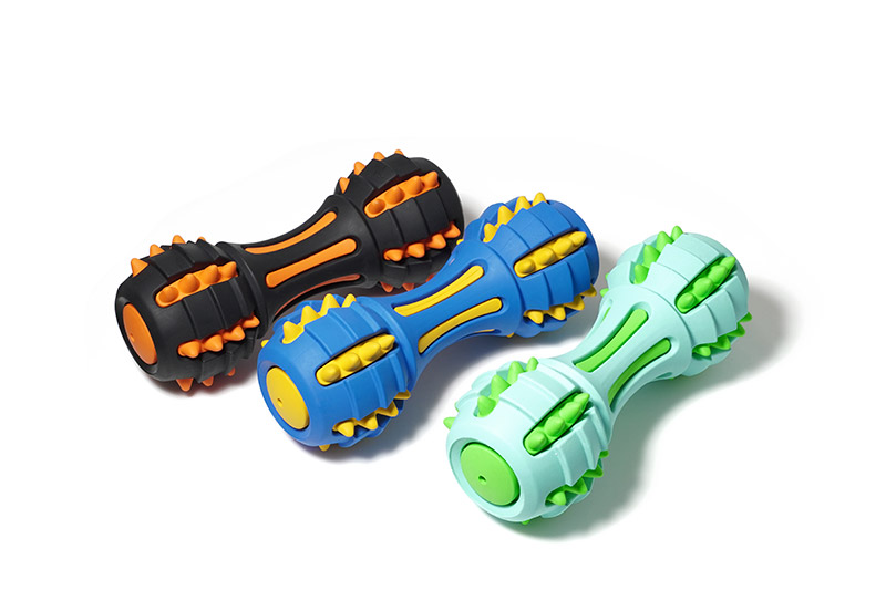 Rubber Dog Toy Dumbell