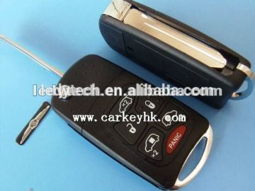 New product Chrysler 5+1 buttons flip modified remote key shell cover.car key