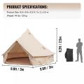 Esterno 4 stagioni Tenda per famiglia di tela traspirante