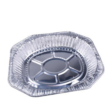 Disposable aluminum foil roaster pan