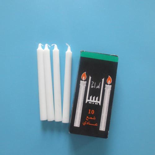 Black Box Packing White Stick Candles Libya Market