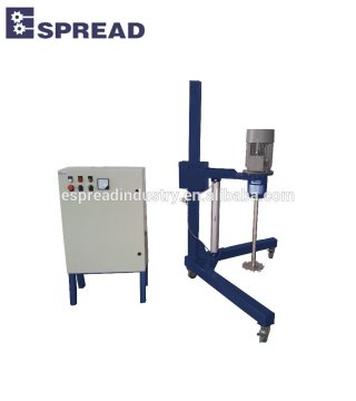 Pneumatic lift mixer