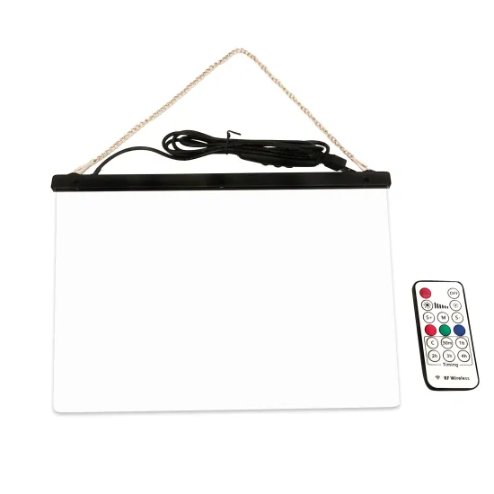 Hot Selling LED Signboard: Acrylic Message Board with 7-Color Night Light & Remote Control