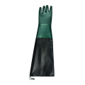 PVC Dipped glove reinforced cuffwith rain coated material