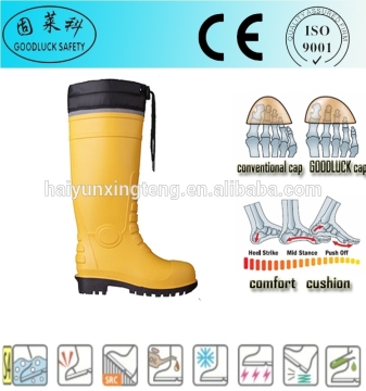 Yellow-Black Classic Summer Industrial Working Gumboots