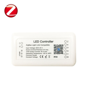 Tuya Zigbee High Power 360W RGB RGBW RGBCW Bộ điều khiển đèn LED tương thích với Alexa và Google Home