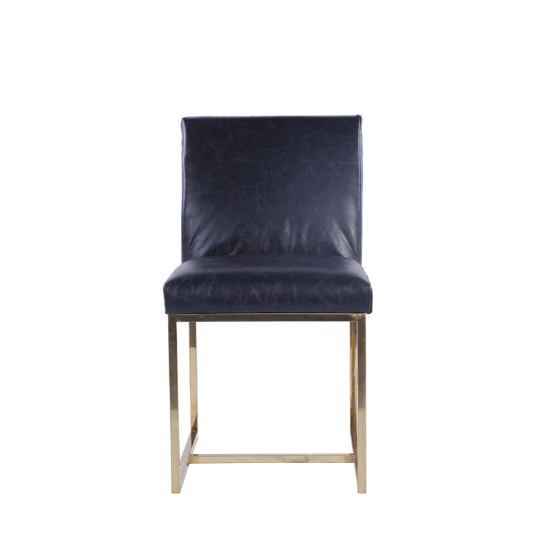 Emery Side Dining Chair Collection Black Leather Collection