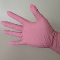 Guanti spa di bellezza del nitrile rosa