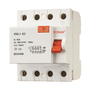 Residual Current Circuit Breaker KNL1-63 63A CB 2P