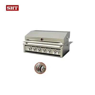 Outdoor Kitchen Patio Lamb Beef Barbecuing Island Grill for Home Garden