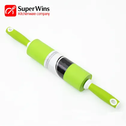 Professional Good plastic Handle Silicone Rolling Pin