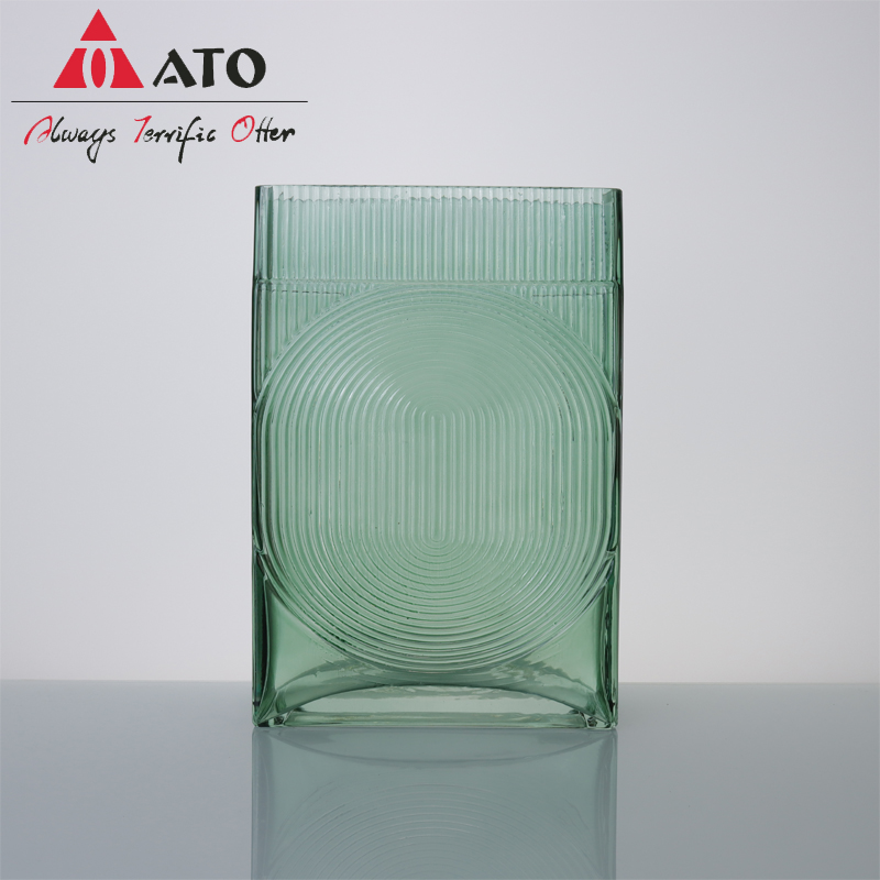 Unique hand glass flower vase for home decoration