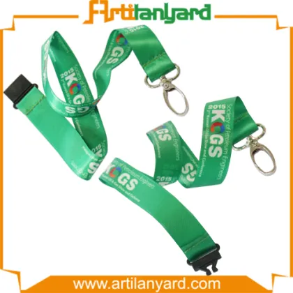 Costom Color Satin Lanyard with Printing