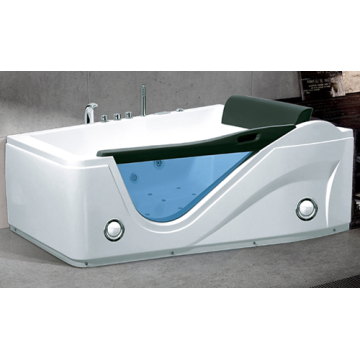 60 Inch Garden Tub Pure Acrylic Luxury Massage Freestanding Soaking Bathtub