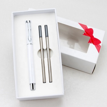 Click Gel Pen Gift Set with Hollowed-Out Pen Holder and Refill Ink Box