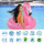 Pink Inflatable Flamingo Swim Ring Kids Swim Ring