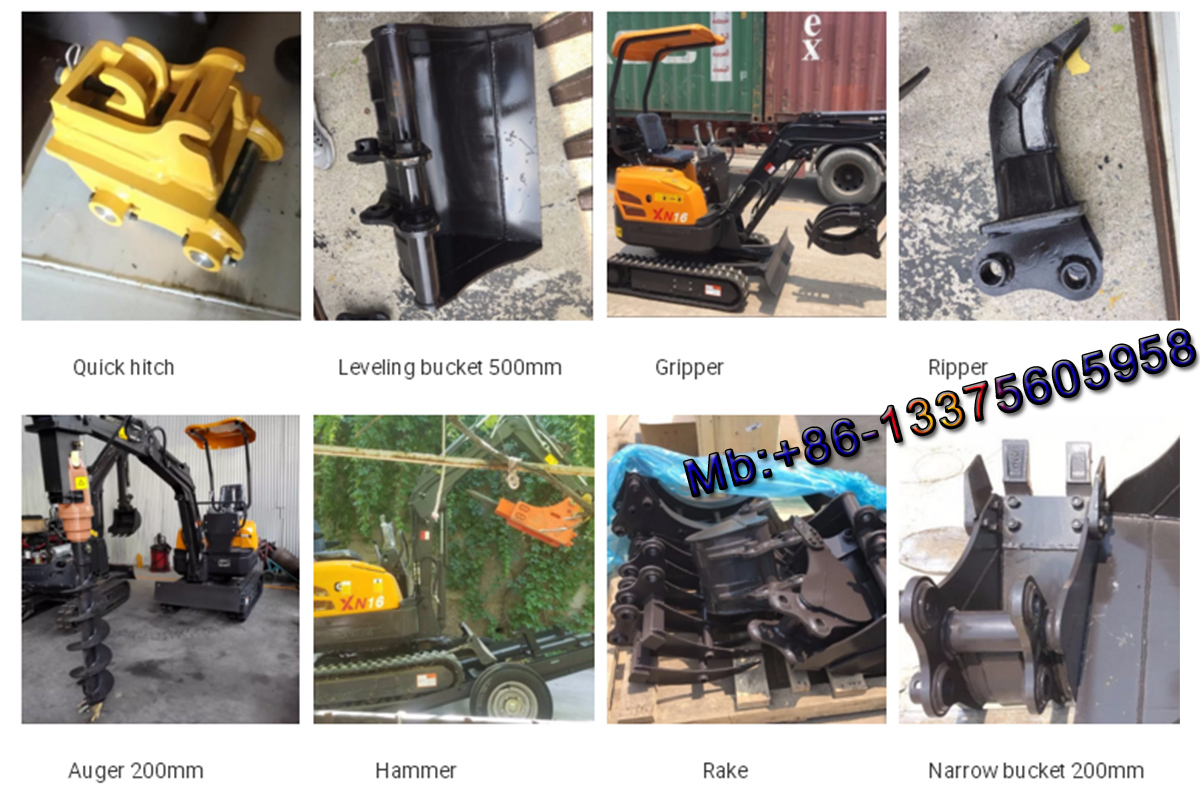 mini excavator with swing arm