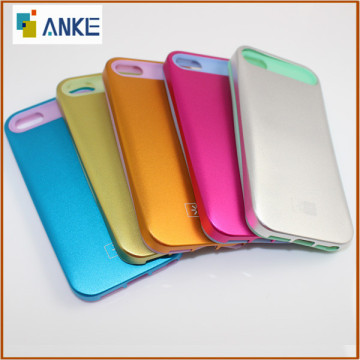 Glossy Matte Back Hard Case Design for IPhone 5 5S 5G,Combo Aluminum+Silicon,OEM ODM Wholesale Available