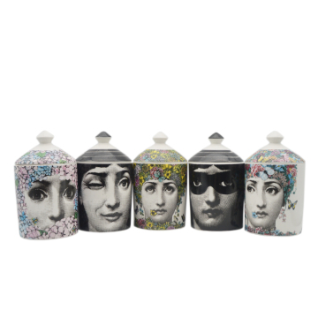 Ceramic Aromatherapy Jar with Lid - 16oz Custom Home Decor Candle Container