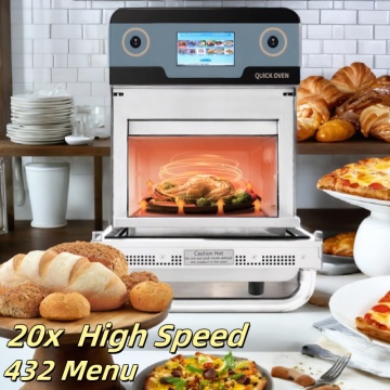 Guangdong Turbo Rapid Cook Tornio comercial con microondas y parrilla