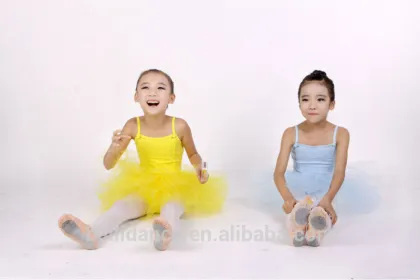 New Style children camisole girls gymnastics leotards with ballet tutu dress skirt D031009