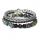 New Style 3pc a Set Gemstone Round Beads Bracelet Leather Bangle for Men