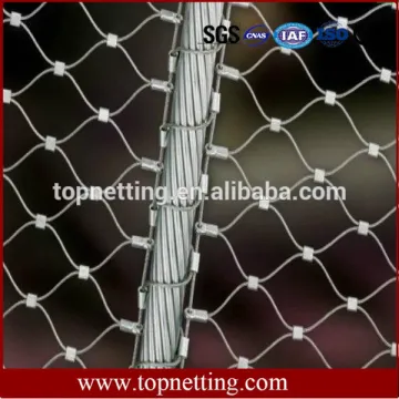 ss 304 hand woven building cable wire rope mesh /animal fence
