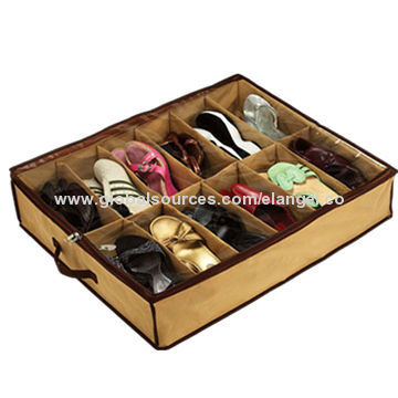 Shoes Under Shoes Organizer with Sturdy Nylon Handle