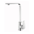 Chrome plated water mixer faucet for kitchen