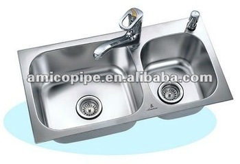 AM One Piece Stainless Steel Kitchen Sink made in China