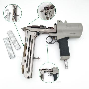 Pneu pneumatique d anneau singer pistolet hr-22 15 calibre pour la fixation de mousse de siège d'auto rapide