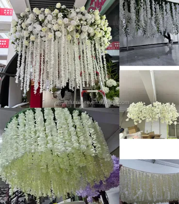 Luxury Wedding Ceiling Decorations: Hanging Artificial Flowers for Ceil Decor