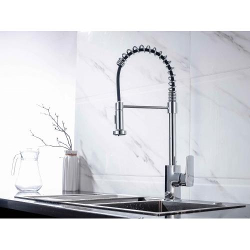 Single Handle pull down brass Sink kitchen Faucet