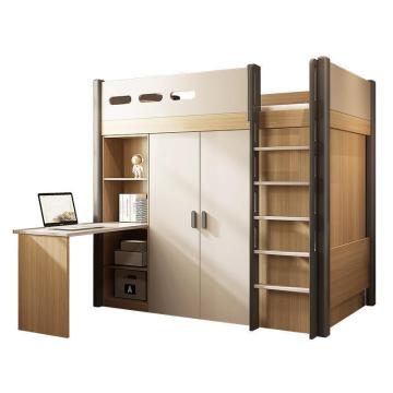 Multi-Functional Combination Desk Bed with Storage - Baby Bunk Bed Cabinet