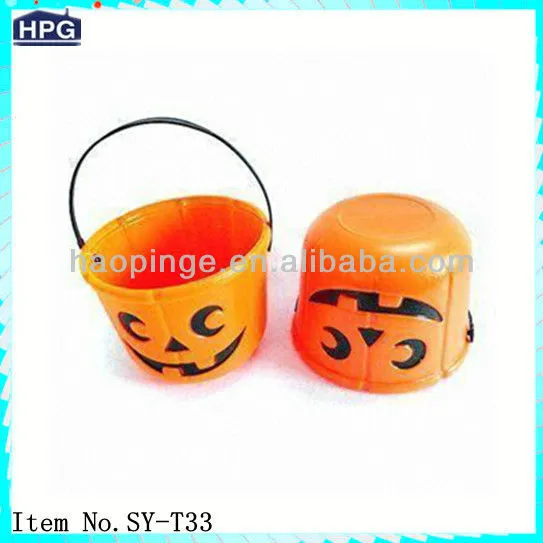 Plastic Halloween& Pumpkin Bucket