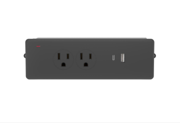 desktop flush mounted power strip