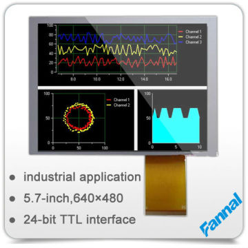 5.7" tft lcd display 640x480 for industrial use