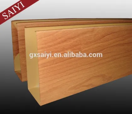 Aluminum ceiling for u shape baffle wood drop ceiling aluminum fasle ceiling design