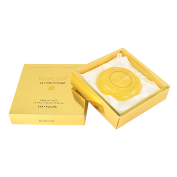 Etichetta privata oro 24k rassodante il sapone colorato idratante anti-invecchiamento