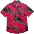 Designer Hawaii Floral camisa camisa impressa em vermelho