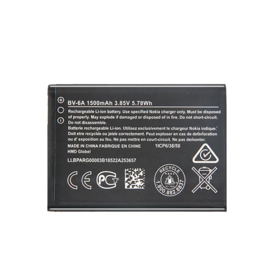 Original OEM Battery BV-6A for Nokia Banana 2060 3060 5250 C5-03 8110 4G 1500mAh Black