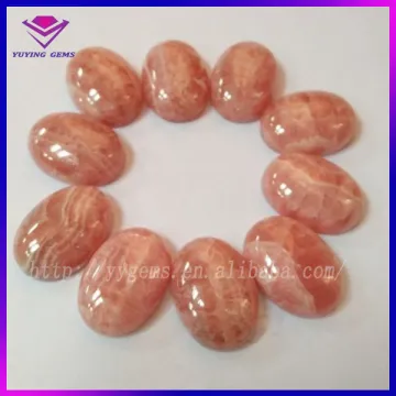 Oval Rhodochrosite Semi Precious Stone Loose Natural Gemstone Cabochon