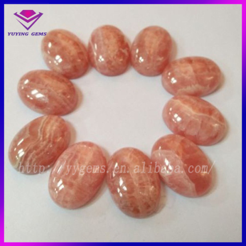 10*12mm Natural Rhodochrosite Stone Oval Cabochon Gems Beads
