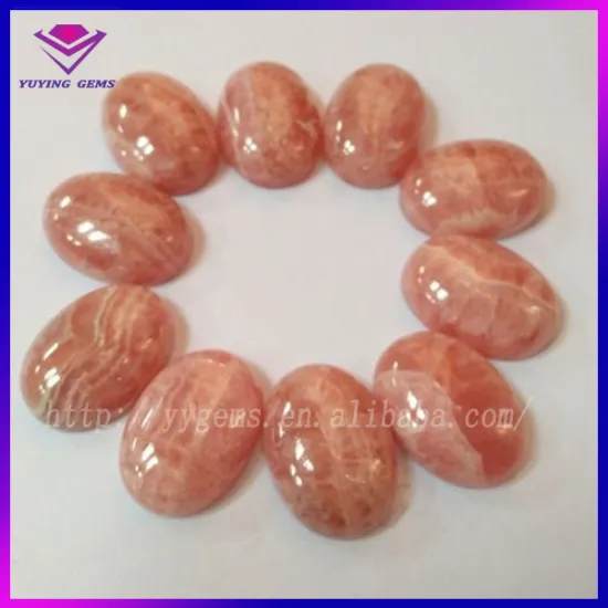 Loose Natural Rhodochrosite Stone Wholesale Oval Cabochon Cut Gem