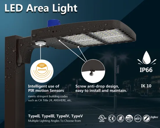 High Lumen Outdoor IP65 Waterproof Parking Area Light