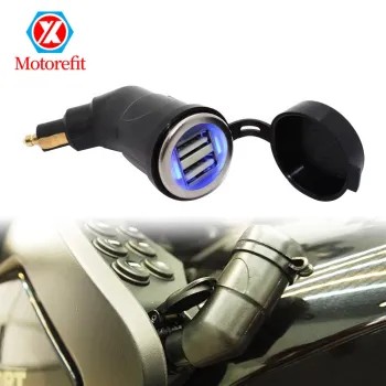 Factory Price Motorcycle Charger with Dual USB Ports 5V Adapter for iPad iPhone and BMW F650 F700 F800 R1200GS